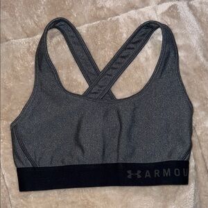 Under Armour Charcoal and Black Sports Bra